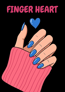 Finger Heart Illustration
