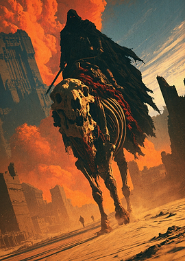 Dark Knight Skulls Fantasy Poster