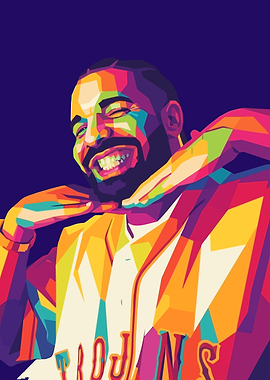 Drake WPAP Pop Art Portrait