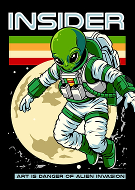 Insider Alien Astronaut Graphic