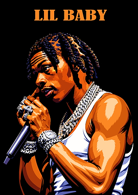 Lil Baby Rap Artist Poster