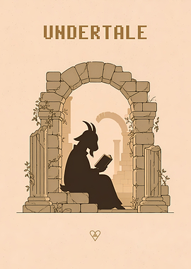 Undertale Toriel Reading in Ruins