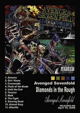 Avenged Sevenfold Diamonds in the Rough Album