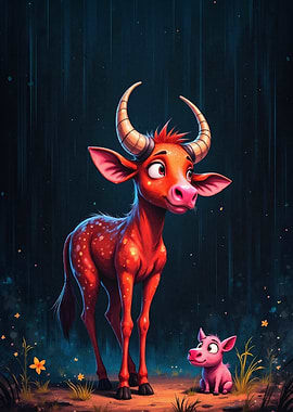 Red Bull Fantasy Creature Art