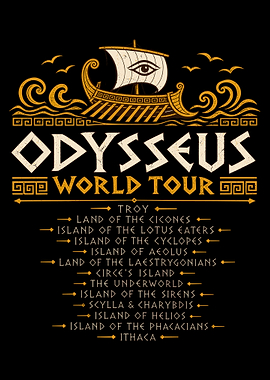 Odysseus World Tour Graphic Design