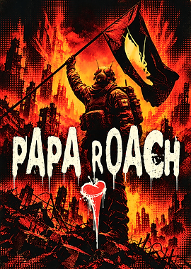 Papa Roach Post-Apocalyptic Soldier Poster