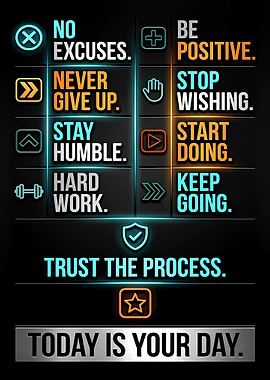 Inspirational Motivational Quotes Poster