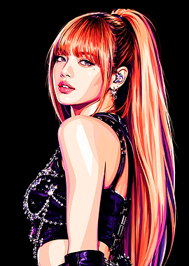 Lisa Blackpink Digital Portrait