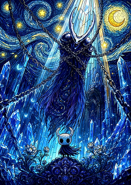 Hollow Knight Stained Glass Art