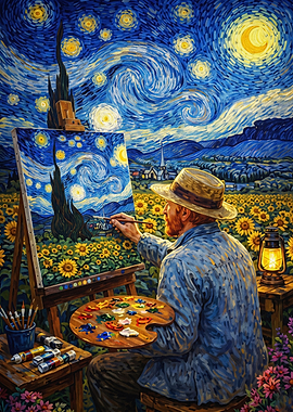 Starry Night Painter Impressionist