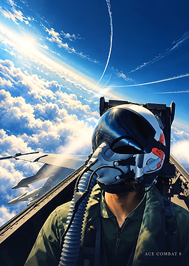 Ace Combat 8 Pilot Cockpit View