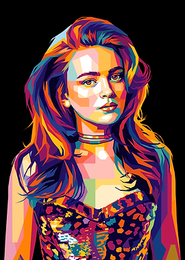 Sadie Sink Pop Art