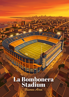 La Bombonera Stadium Buenos Aires Poster