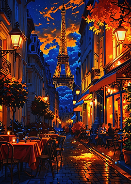 Paris Night Street Art