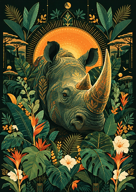 Golden Horn Rhino
