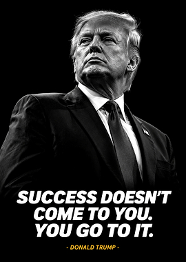Donald Trump Inspirational Quote Poster