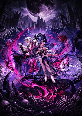 Dark Fantasy Gothic Couple Illustration