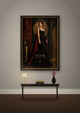 NOIR — Luxury After Dark Wall Art Mockup