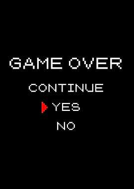 Classic Retro Game Over