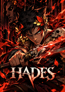 Hades Video Game Poster Art