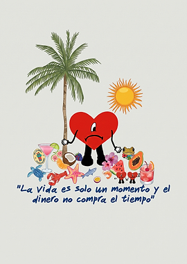 Bad Bunny Un Verano Sin Ti Illustration Poster