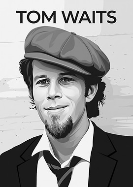 Tom Waits Portrait Illustration