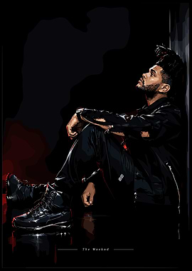 The Weeknd Digital Portrait Illustration