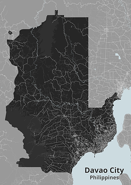 Davao City Philippines Map