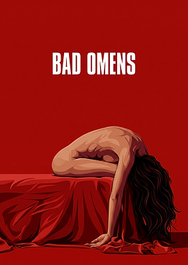 Bad Omens Minimalist Red Poster