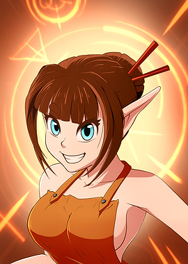 Dani The Blacksmith with Magic Aura