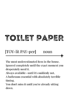 Funny Toilet Paper Definition