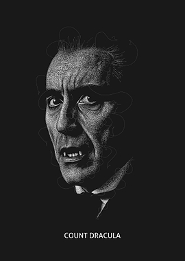 Count Dracula Scribble Portrait
