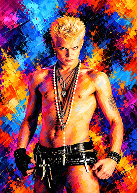 Billy Idol Pop Art Portrait