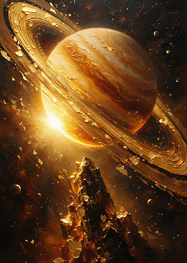 Golden Saturn and Celestial Peak