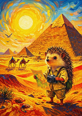 Hedgehog Egypt Pyramids Impressioni