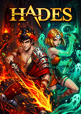 Hades Game Poster with Zagreus