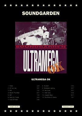 Soundgarden Ultramega OK Album Poster