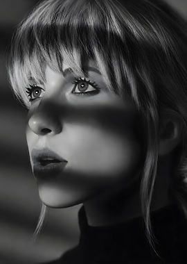Hayley Williams Portrait with Shadow