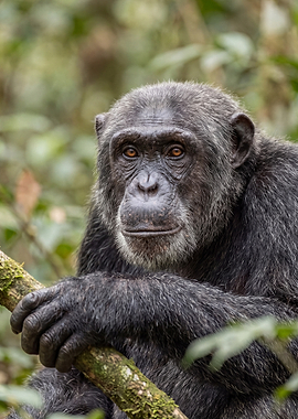 Portrait of a Chimpanzee