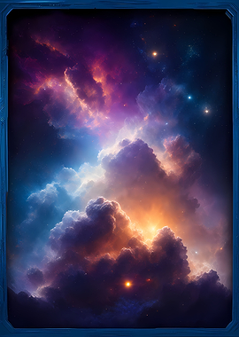 Ethereal Cosmic Nebula Cloudscape