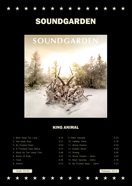 Soundgarden King Animal Album Poster