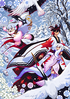 Anime Characters in Winter Wonderland