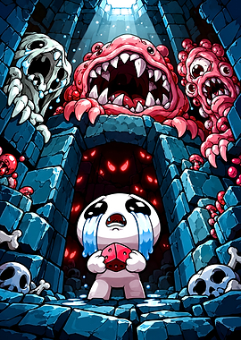 The Binding of Isaac Dungeon Scene