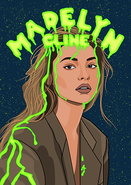 Madelyn Cline Neon Slime Portrait