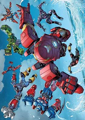 The Avengers Mech Strike Posters