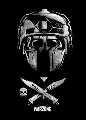 Warzone Black and White Posters