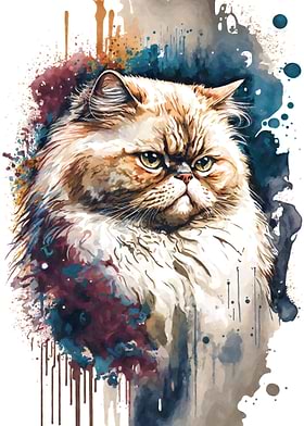Cats Watercolor Portrait-preview-2