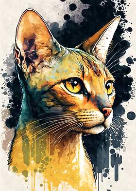 Cats Watercolor Portrait-preview-1