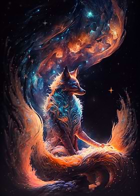 Kurama, a Nine Tailed Fox