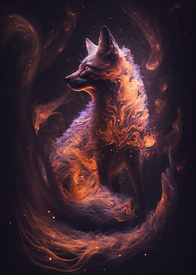 Nine Tailed Fox in Space
